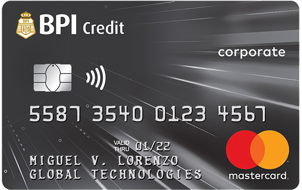 BPI Corporate MasterCard Contactless Credit Card